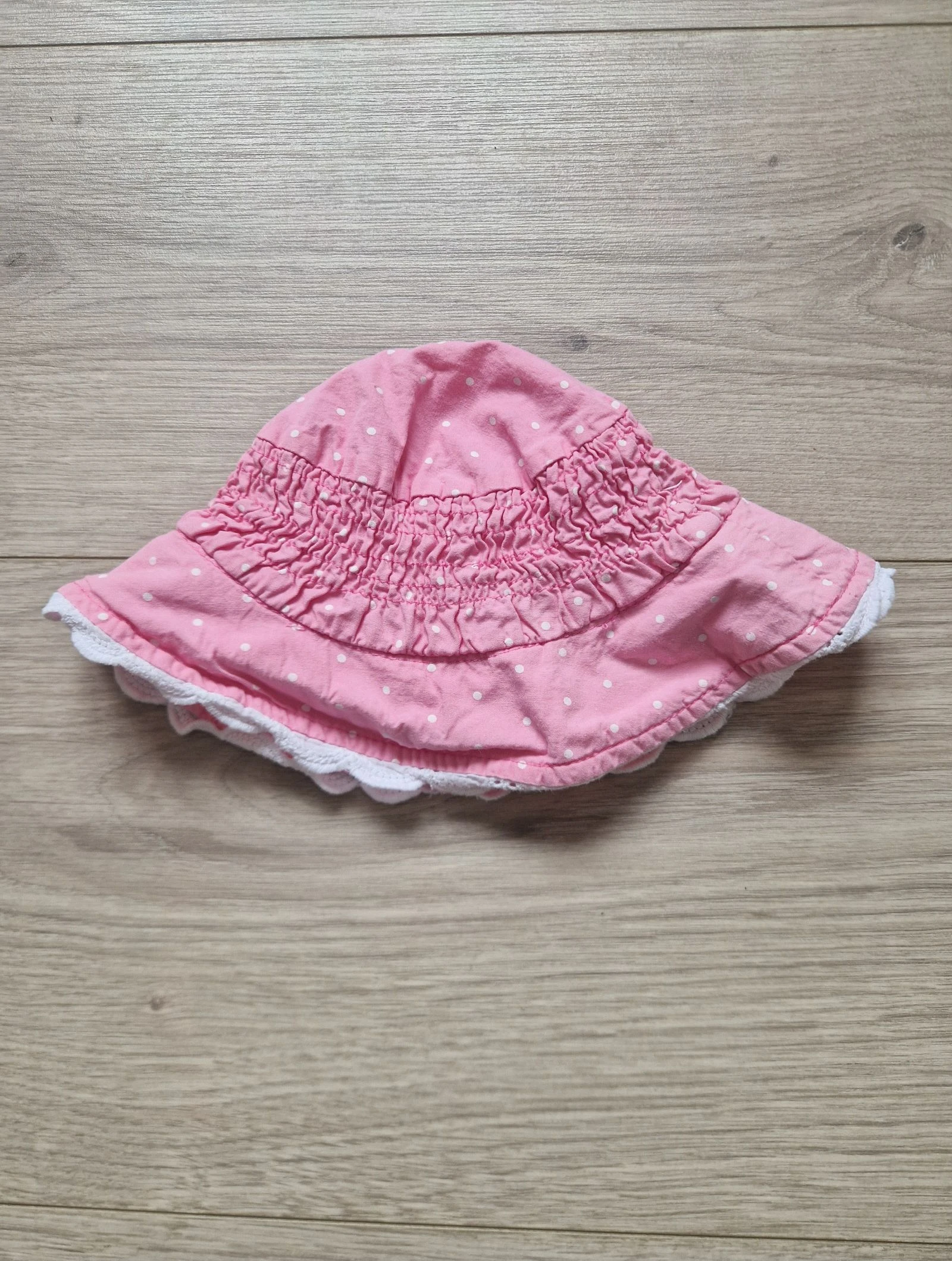 🎀 Chapeau rose à pois – Orchestra – 41 cm – bon état – bébé fille